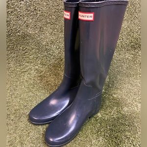 Women’s Tall Navy Blue Hunter Boots